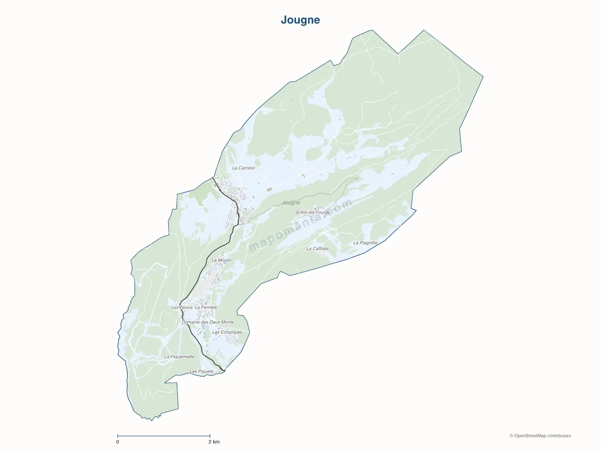 Carte de Jougne à personnaliser