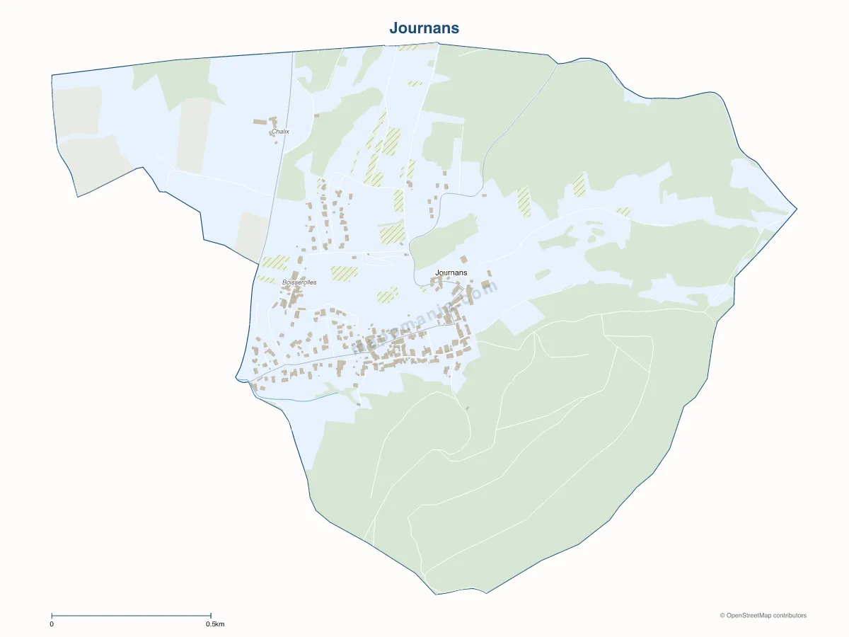 Carte de Journans à personnaliser
