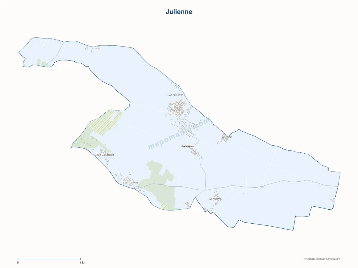 Carte de Julienne à personnaliser