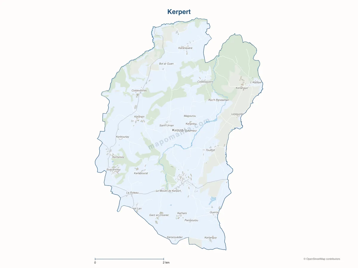Carte de Kerpert à personnaliser