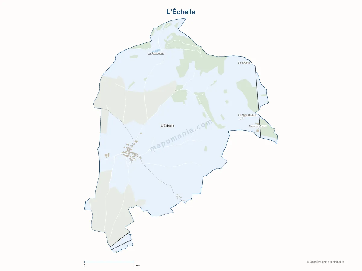 Carte de L'Échelle à personnaliser