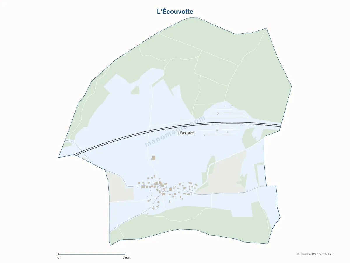 Carte de L'Écouvotte à personnaliser
