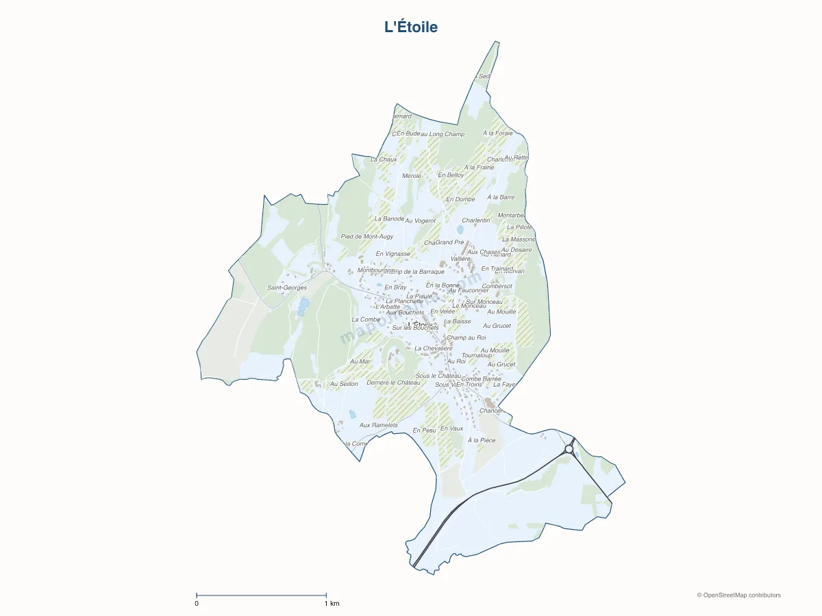 Carte de L'Étoile à personnaliser