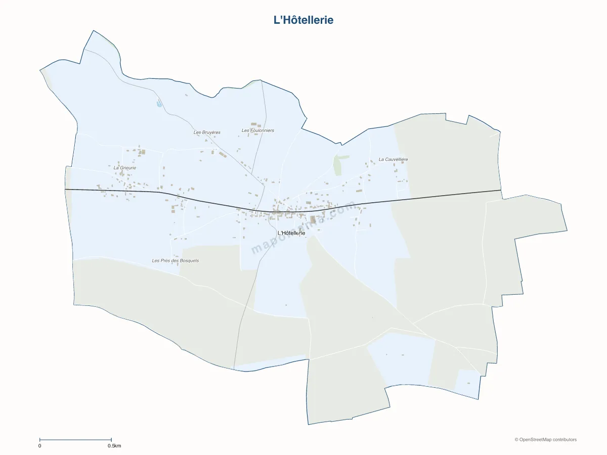 Carte de L'Hôtellerie à personnaliser