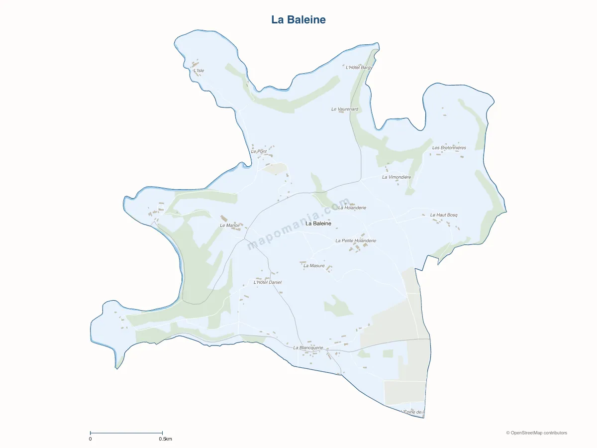 Carte de La Baleine à personnaliser