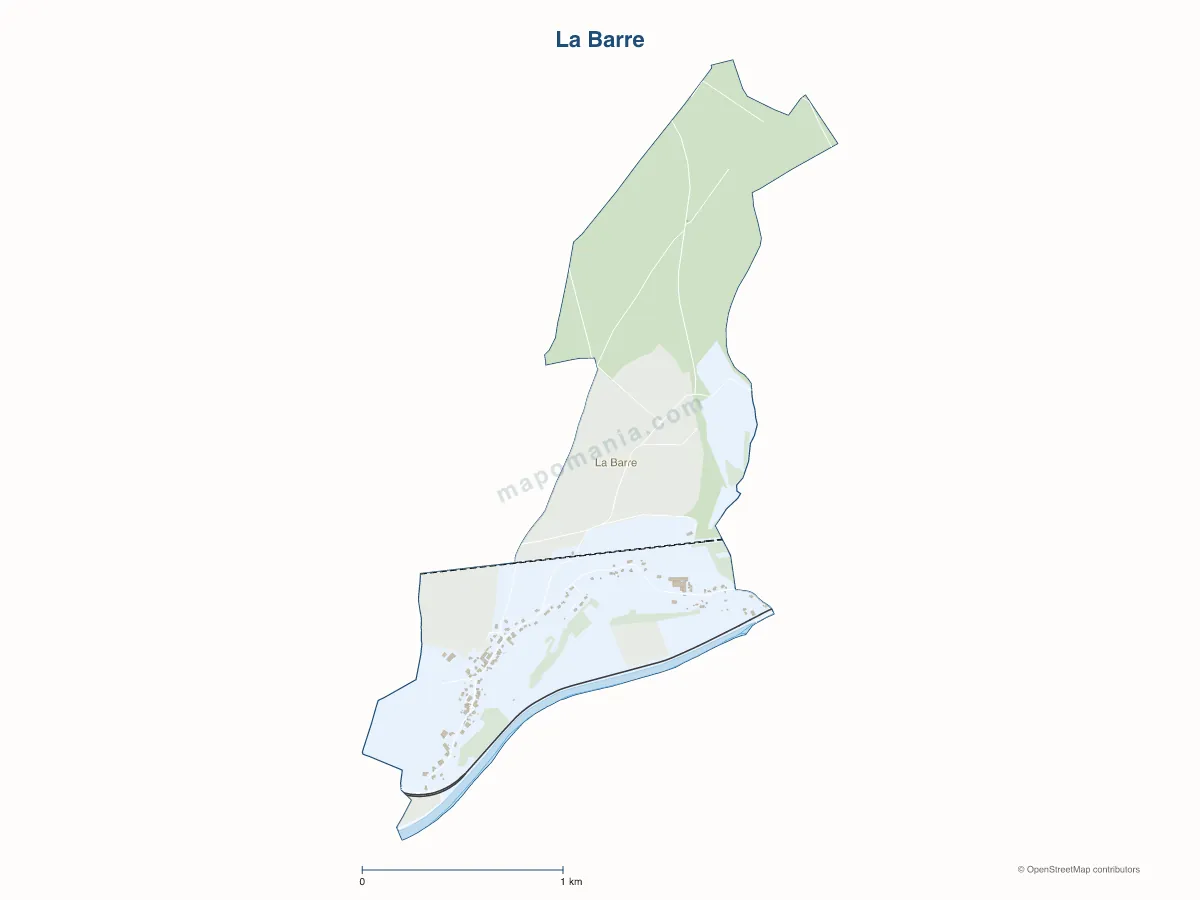 Carte de La Barre à personnaliser