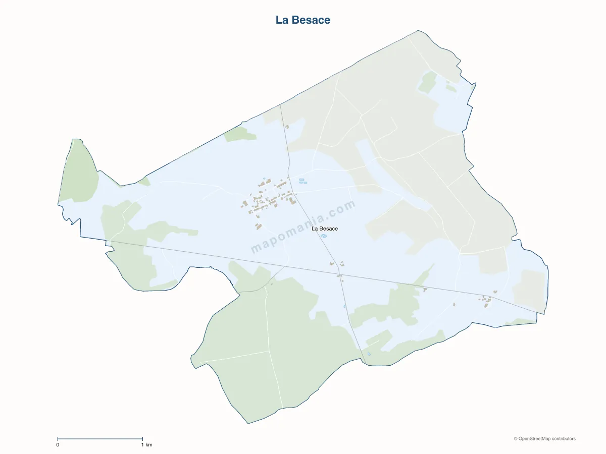 Carte de La Besace à personnaliser