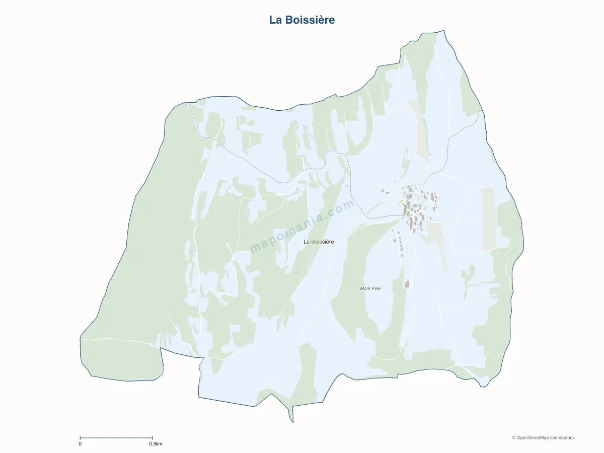 Carte de La Boissière à personnaliser
