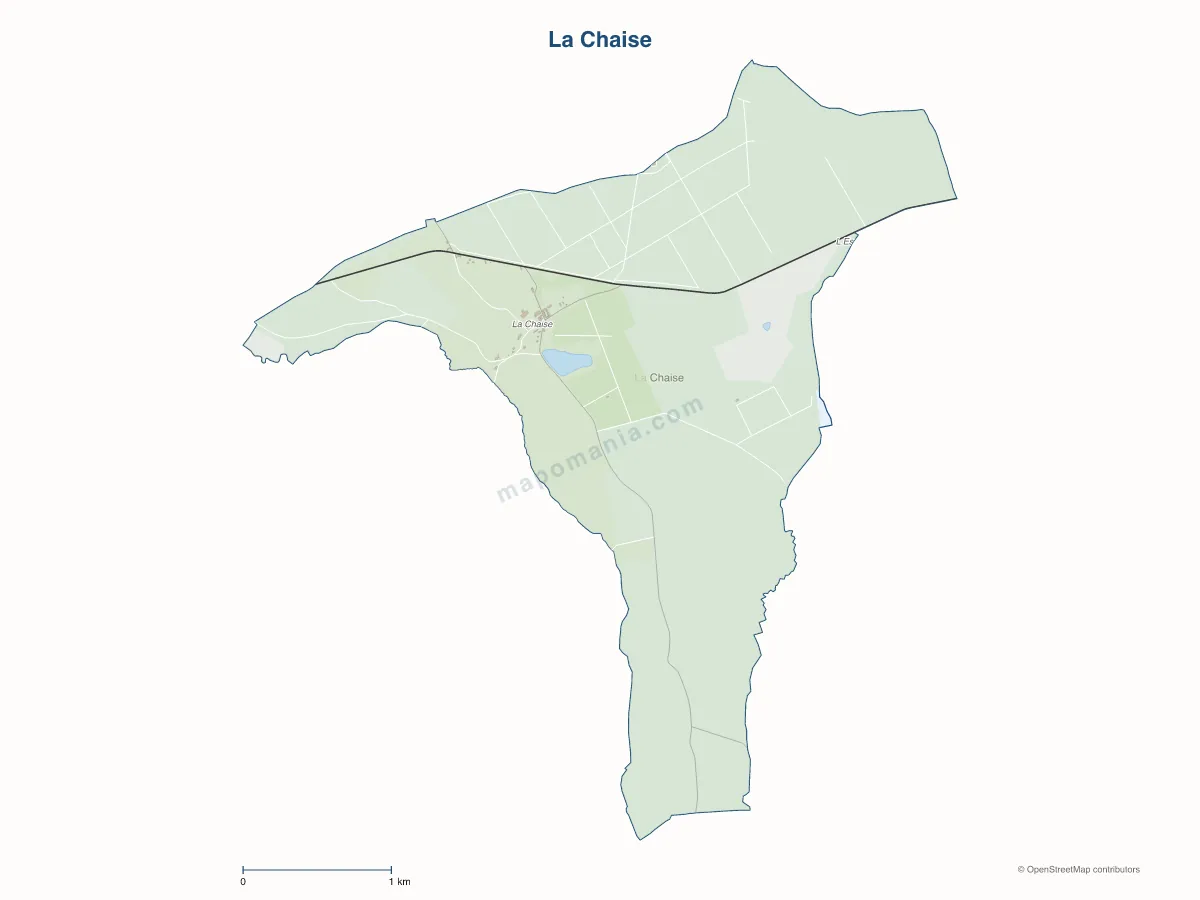 Carte de La Chaise à personnaliser