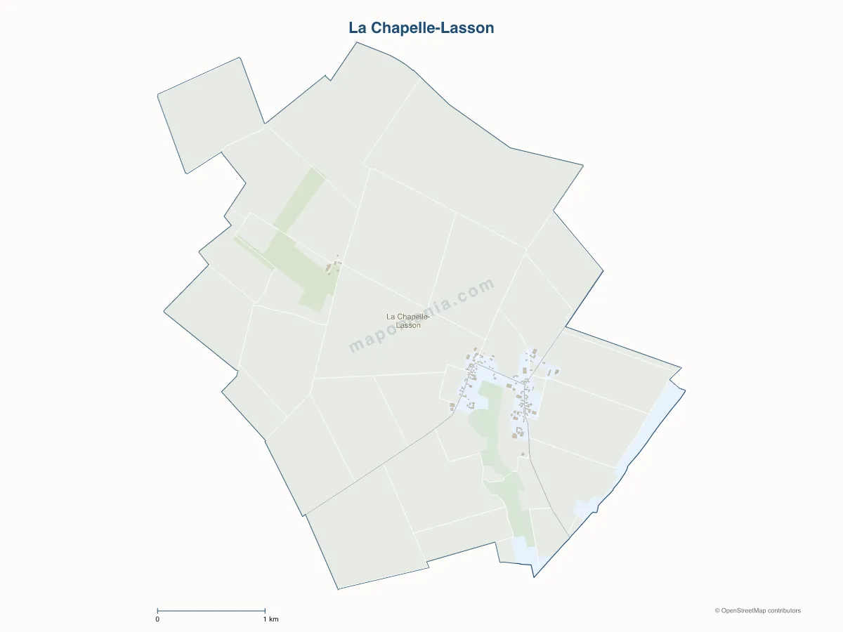 Carte de La Chapelle-Lasson à personnaliser