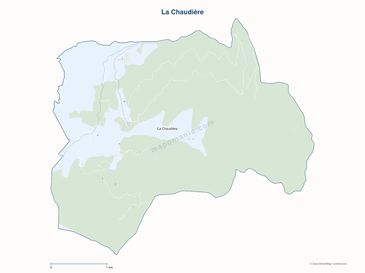 Carte de La Chaudière à personnaliser