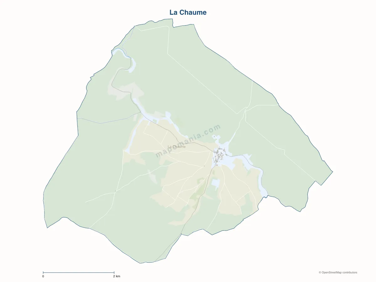 Carte de La Chaume à personnaliser