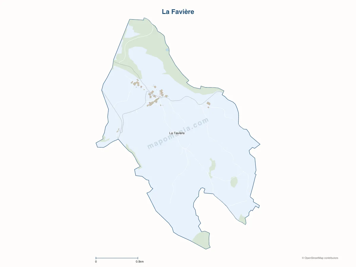 Carte de La Favière à personnaliser