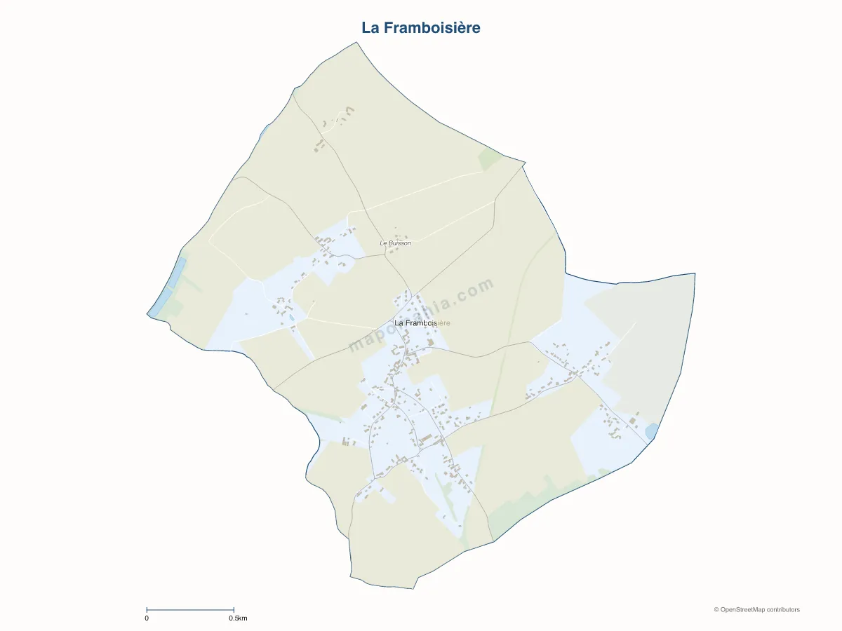 Carte de La Framboisière à personnaliser