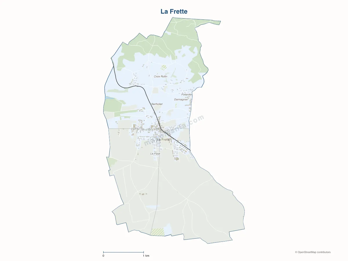 Carte de La Frette à personnaliser