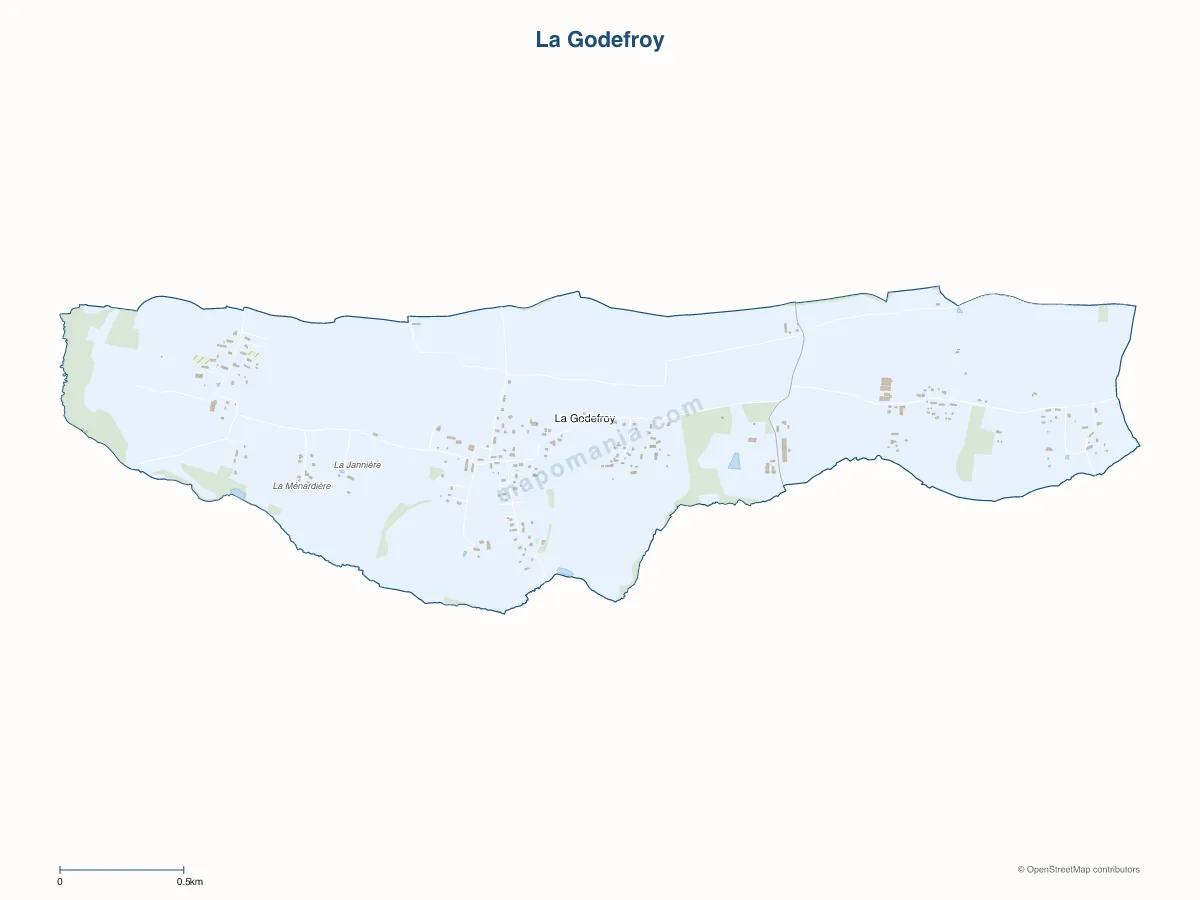 Carte de La Godefroy à personnaliser