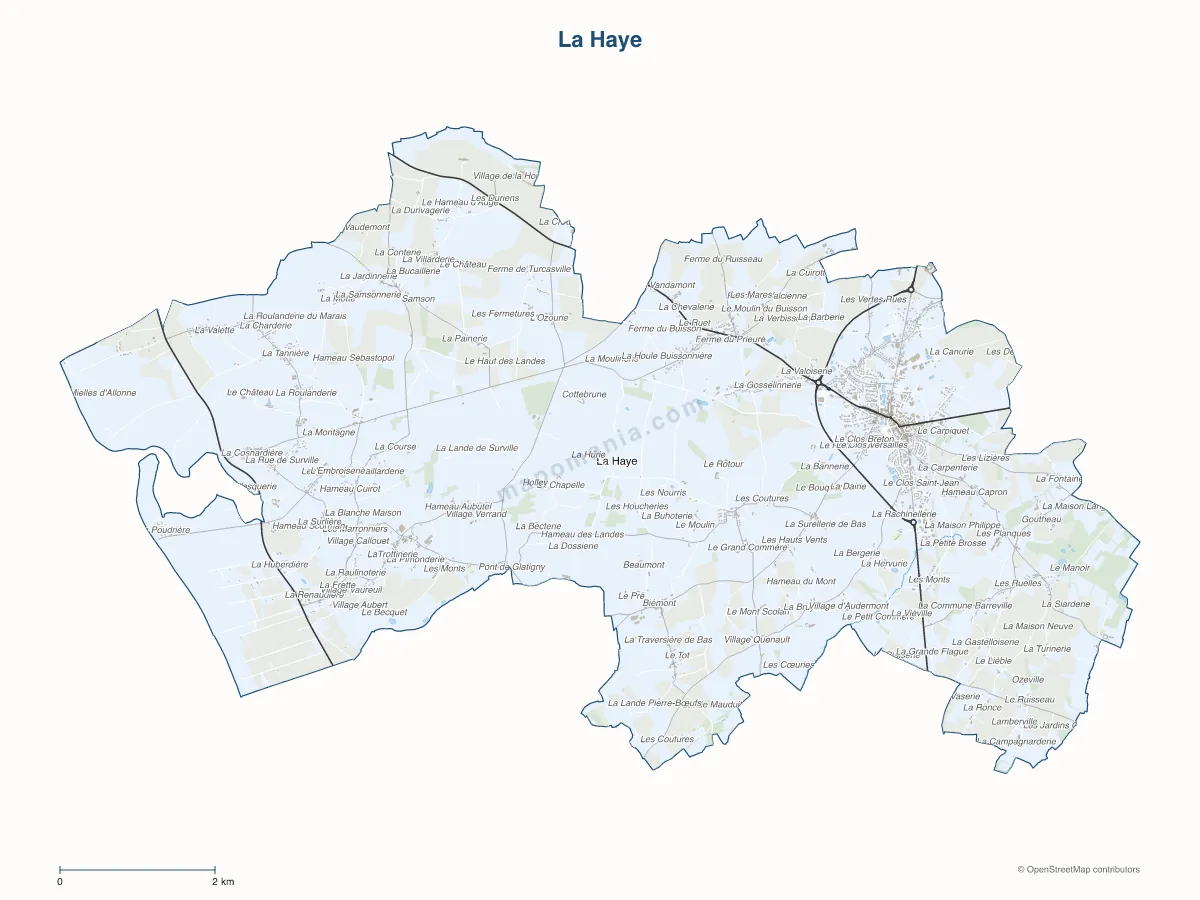 Carte de La Haye à personnaliser