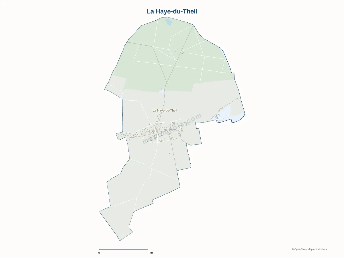 Carte de La Haye-du-Theil à personnaliser