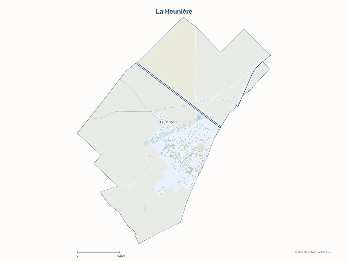 Carte de La Heunière à personnaliser