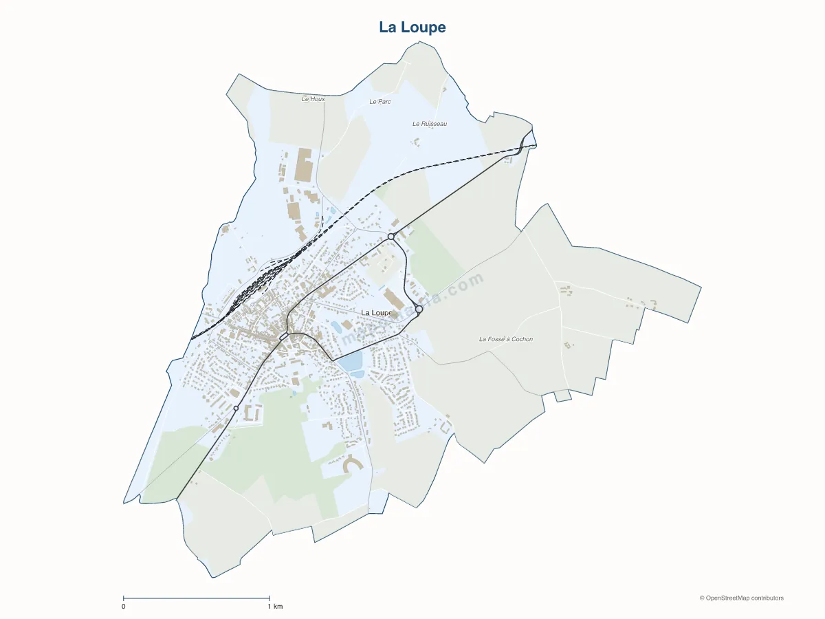Carte de La Loupe à personnaliser