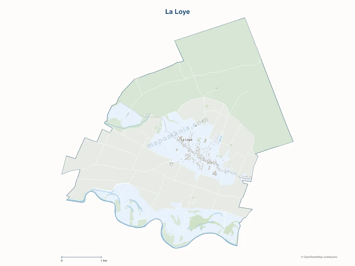 Carte de La Loye à personnaliser