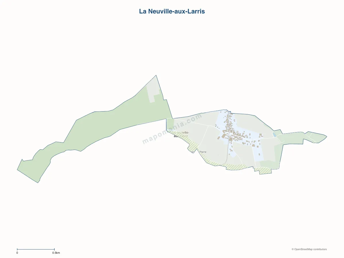 Carte de La Neuville-aux-Larris à personnaliser