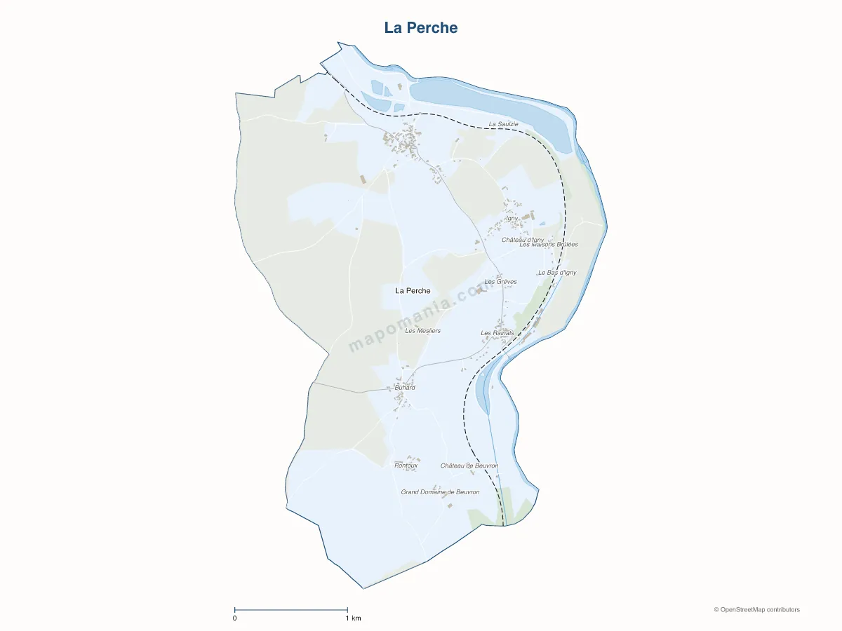 Carte de La Perche à personnaliser