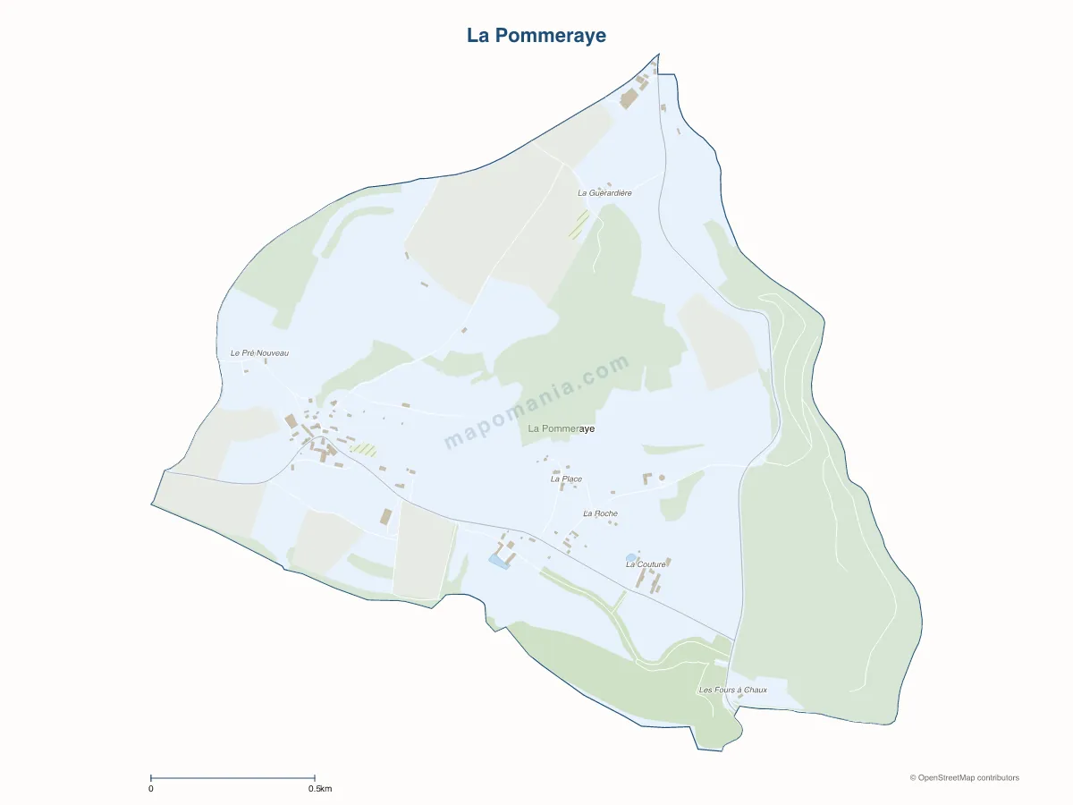 Carte de La Pommeraye à personnaliser