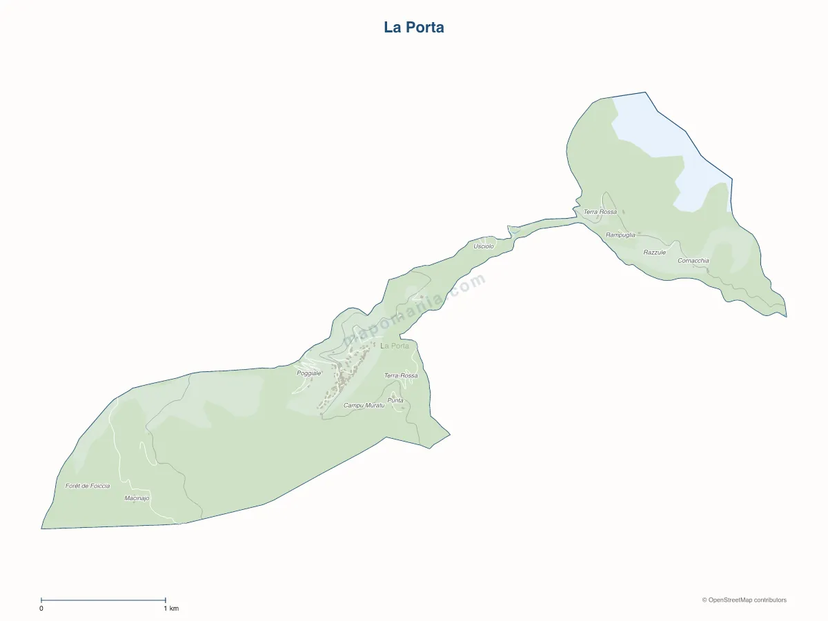 Carte de La Porta à personnaliser