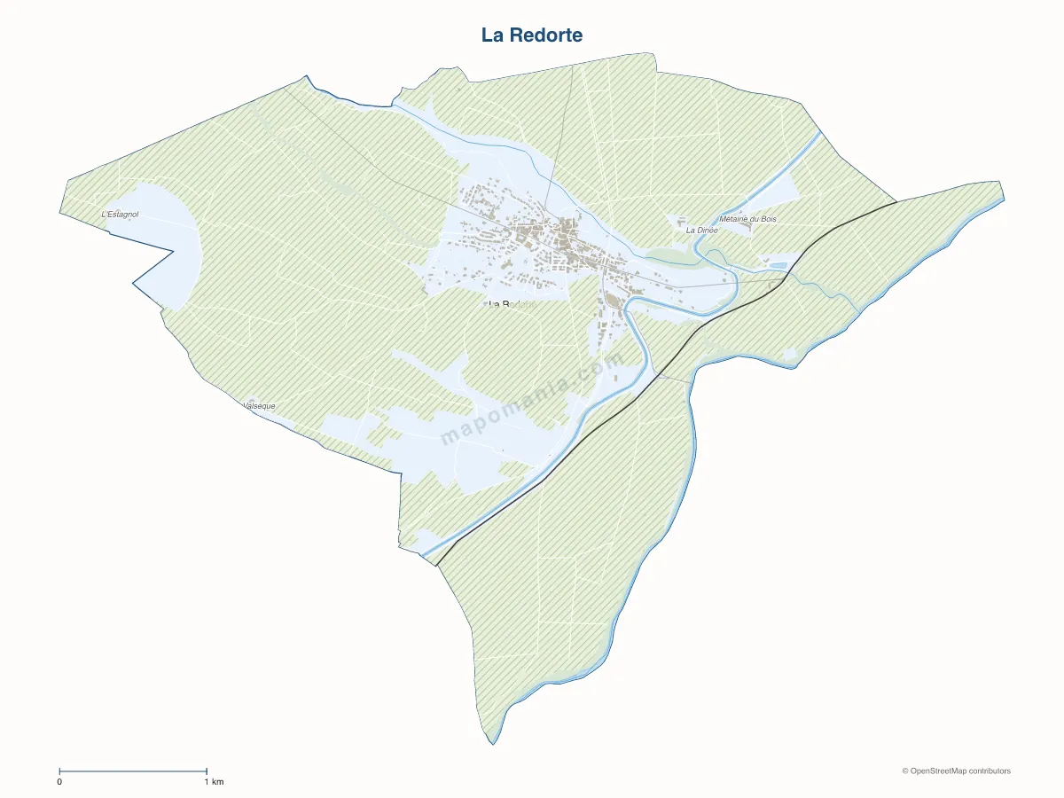 Carte de La Redorte à personnaliser