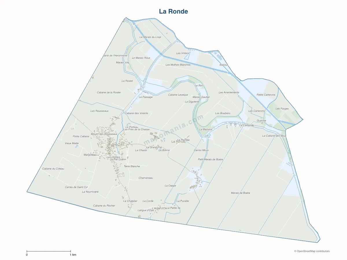 Carte de La Ronde à personnaliser