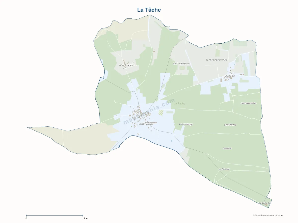 Carte de La Tâche à personnaliser