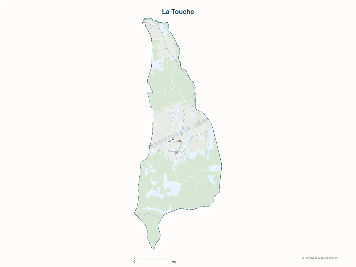 Carte de La Touche à personnaliser