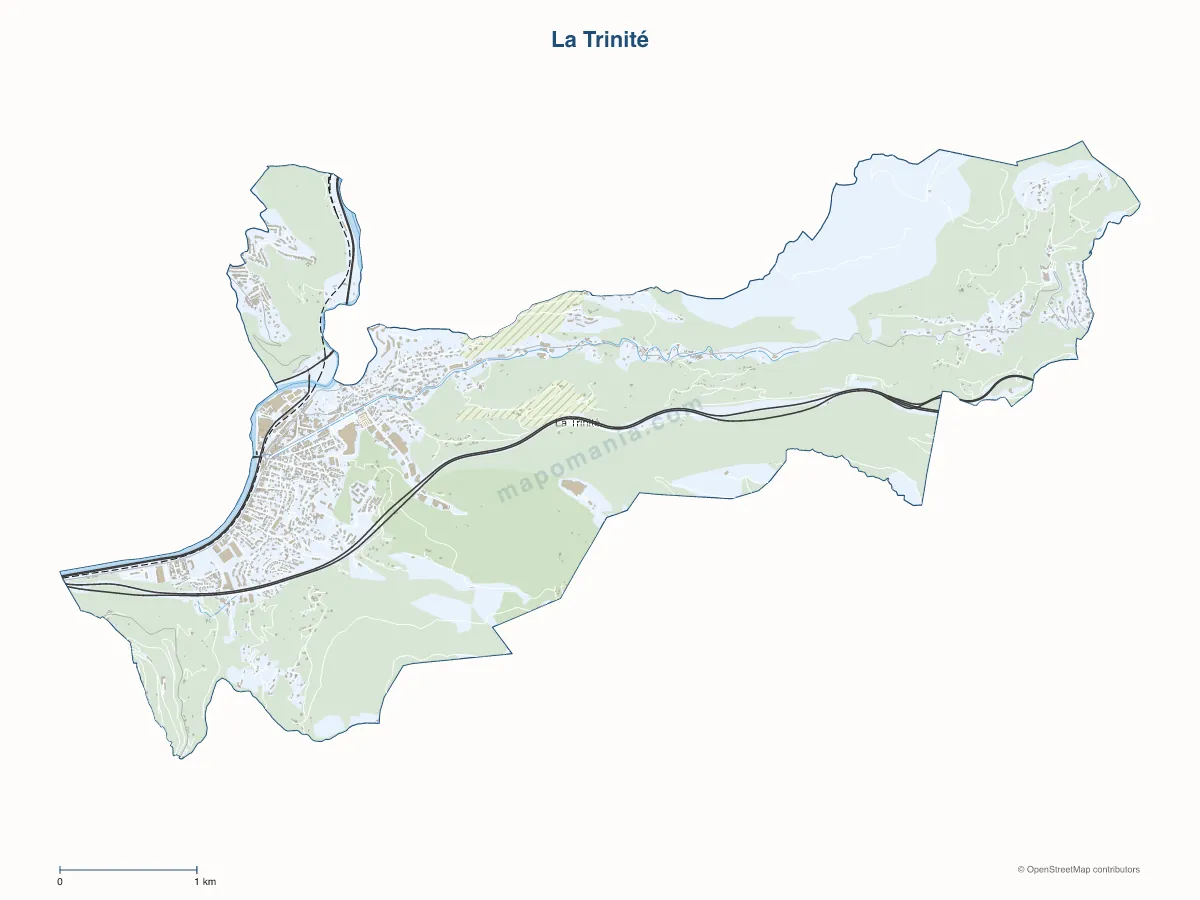 Carte de La Trinité à personnaliser
