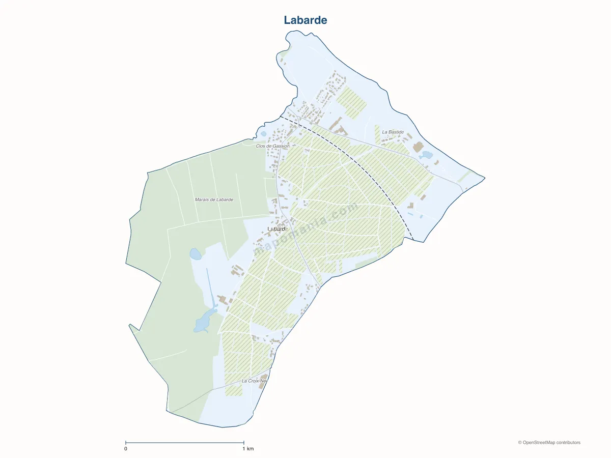 Carte de Labarde à personnaliser