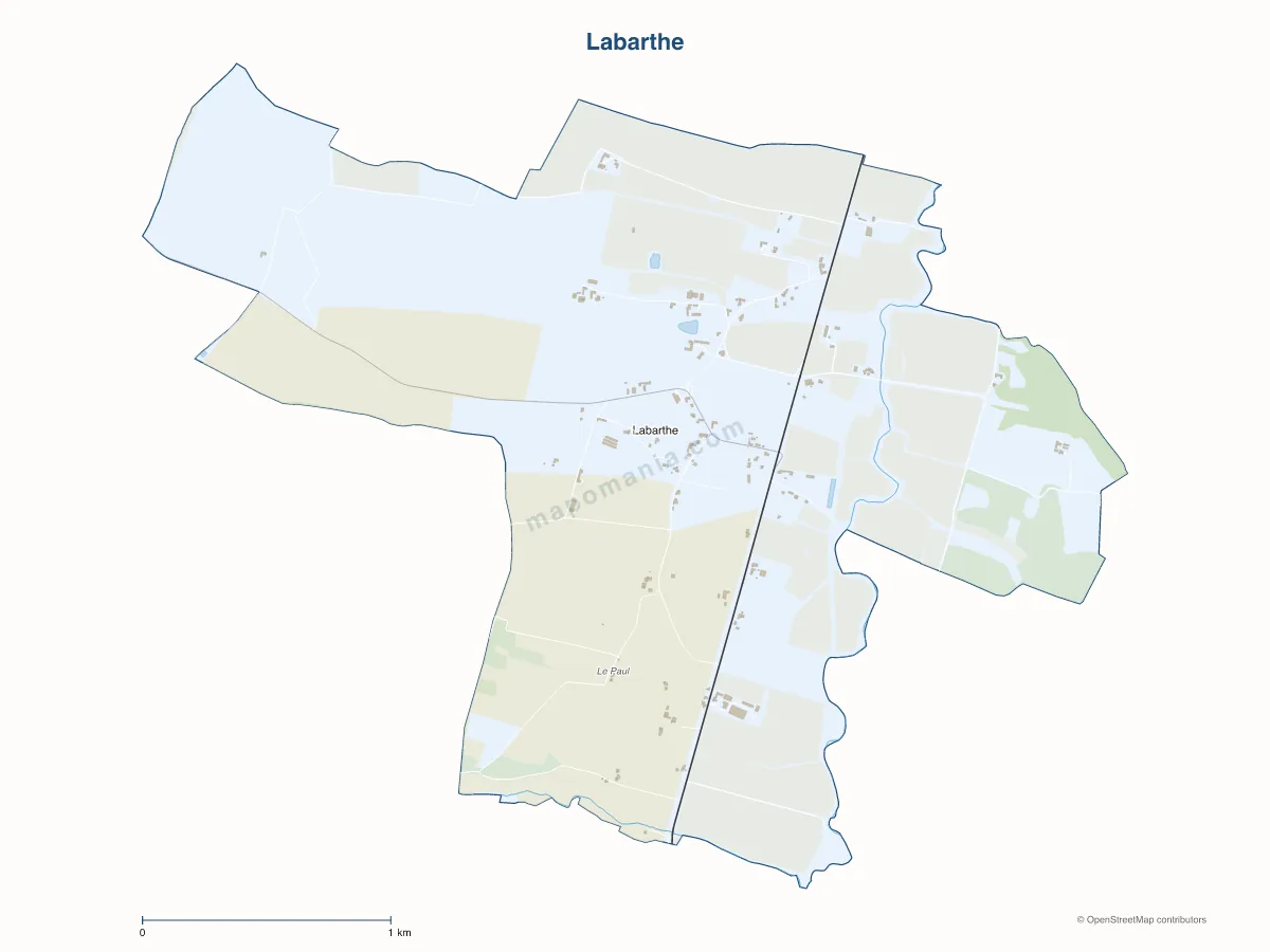 Carte de Labarthe à personnaliser
