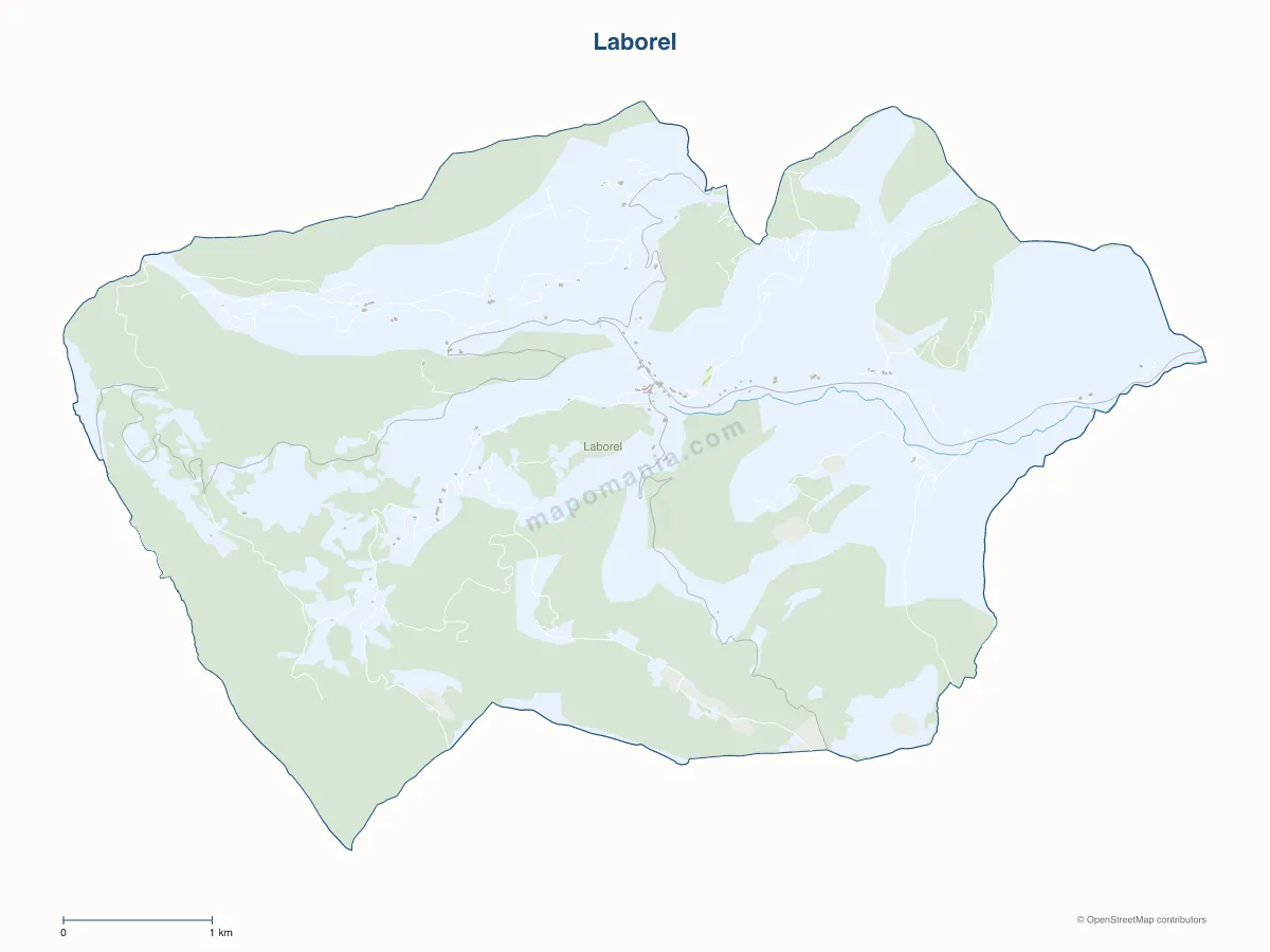 Carte de Laborel à personnaliser