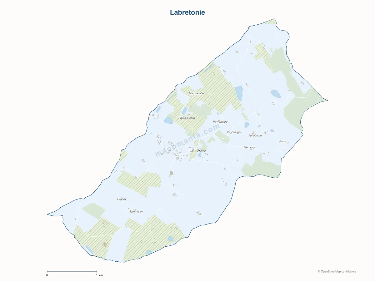 Carte de Labretonie à personnaliser