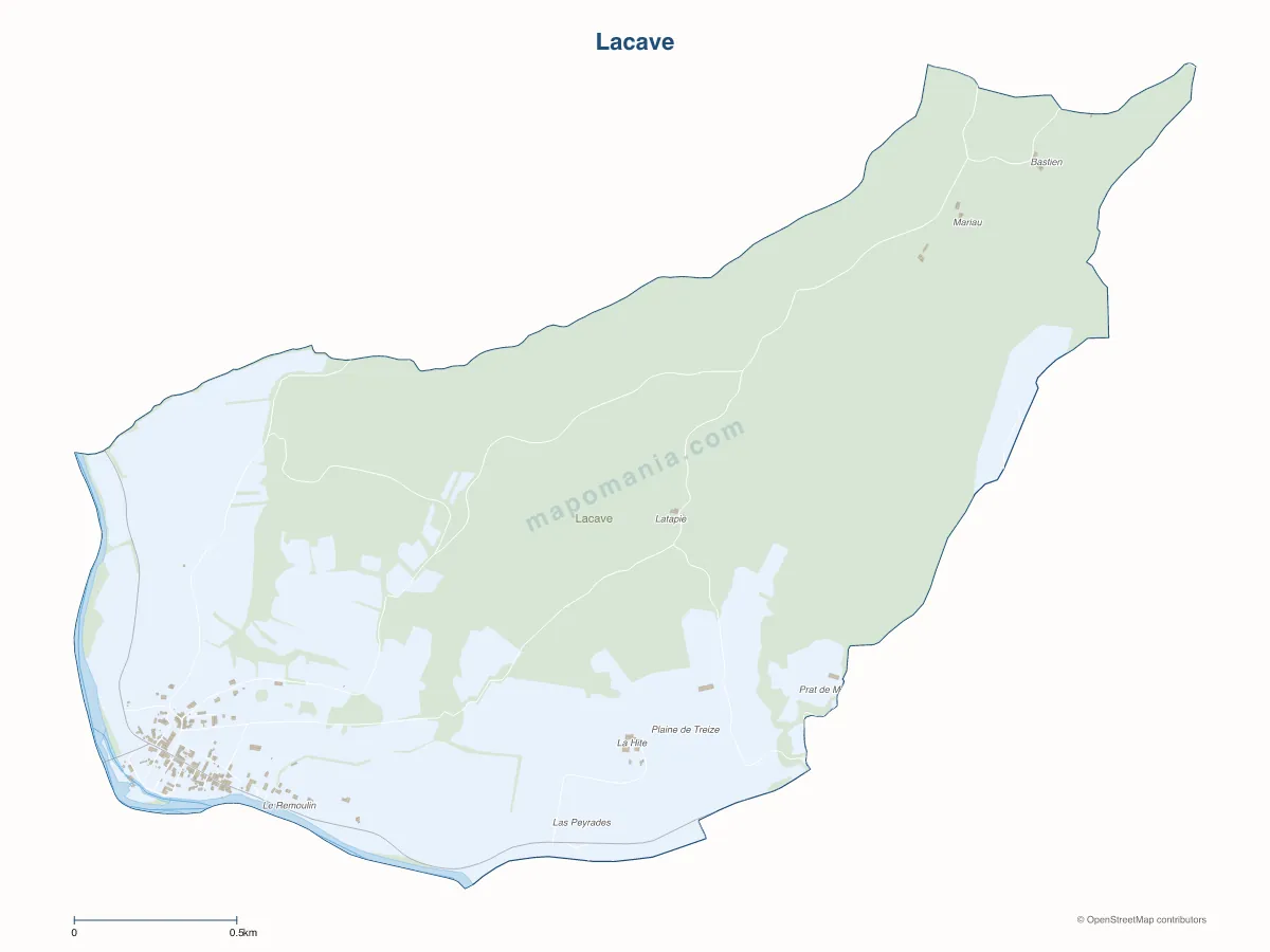 Carte de Lacave à personnaliser