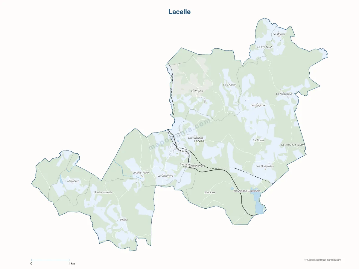 Carte de Lacelle à personnaliser