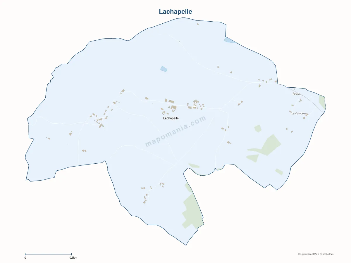 Carte de Lachapelle à personnaliser