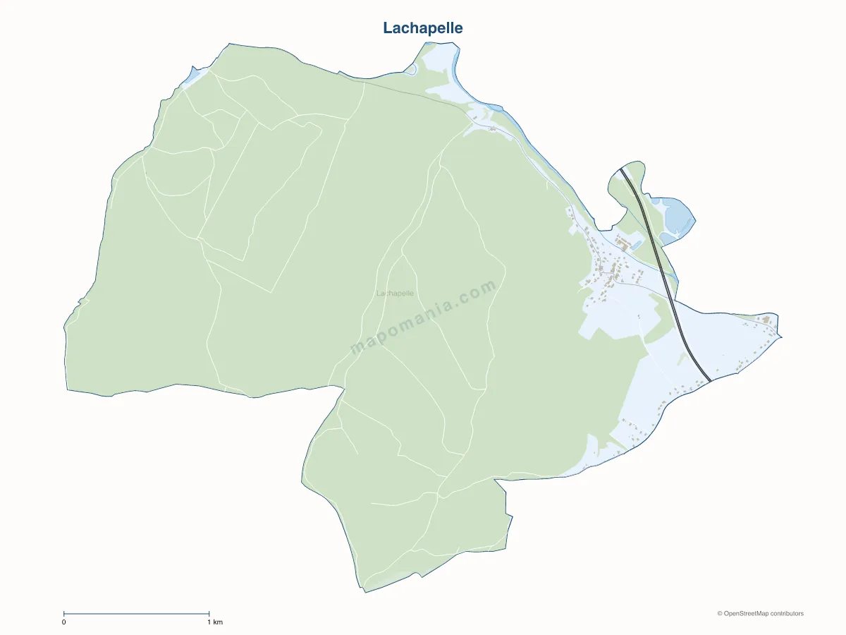 Carte de Lachapelle à personnaliser