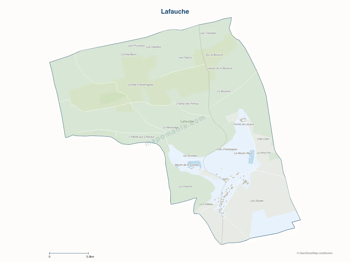 Carte de Lafauche à personnaliser