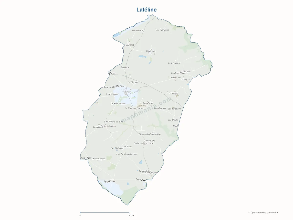 Carte de Laféline à personnaliser