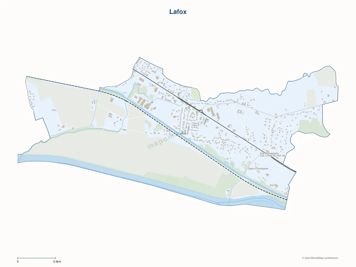 Carte de Lafox à personnaliser