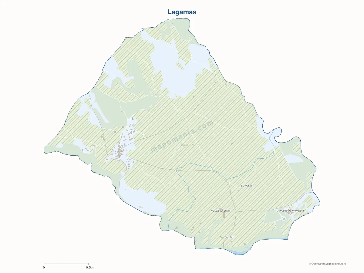 Carte de Lagamas à personnaliser