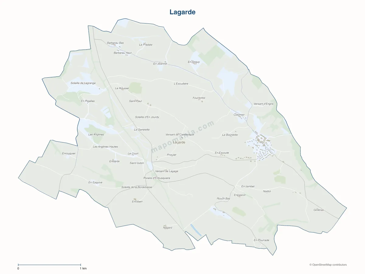 Carte de Lagarde à personnaliser