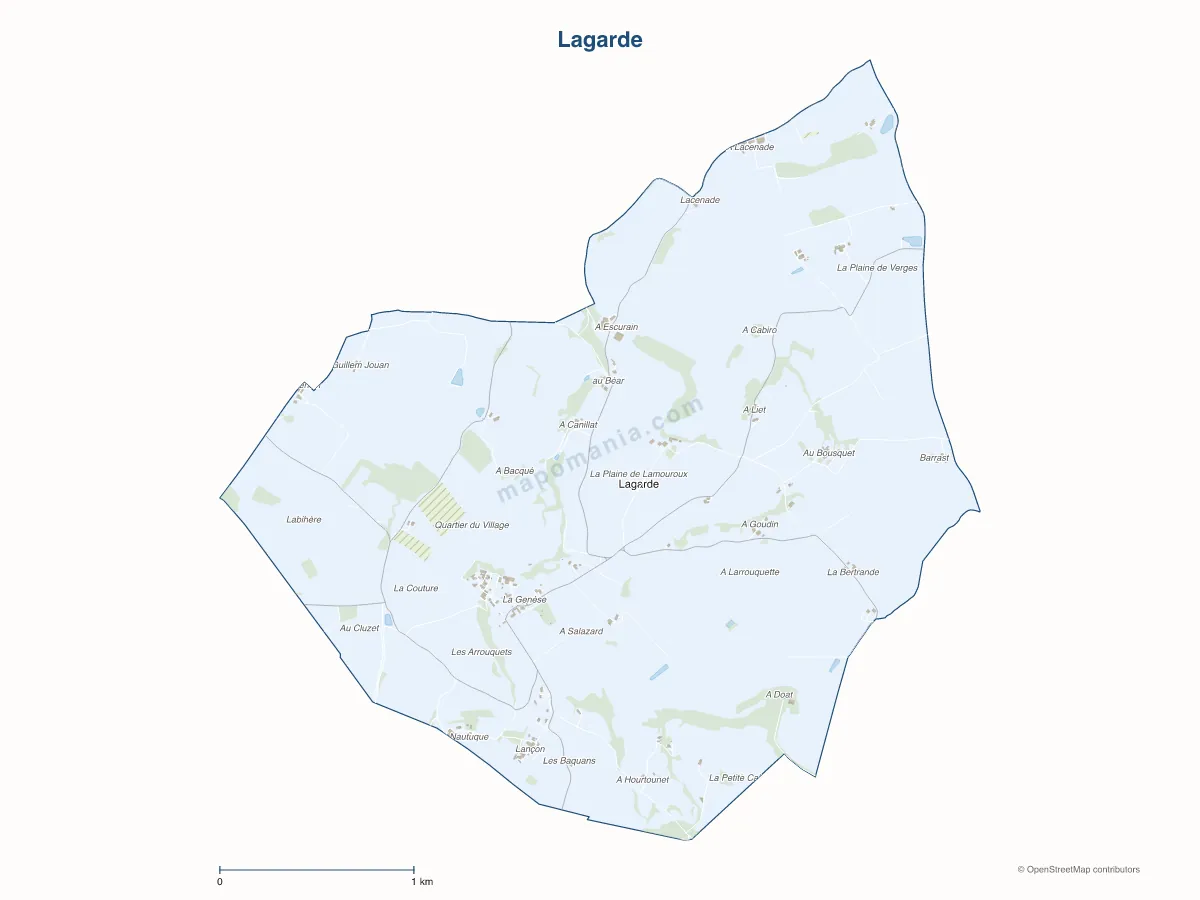 Carte de Lagarde à personnaliser