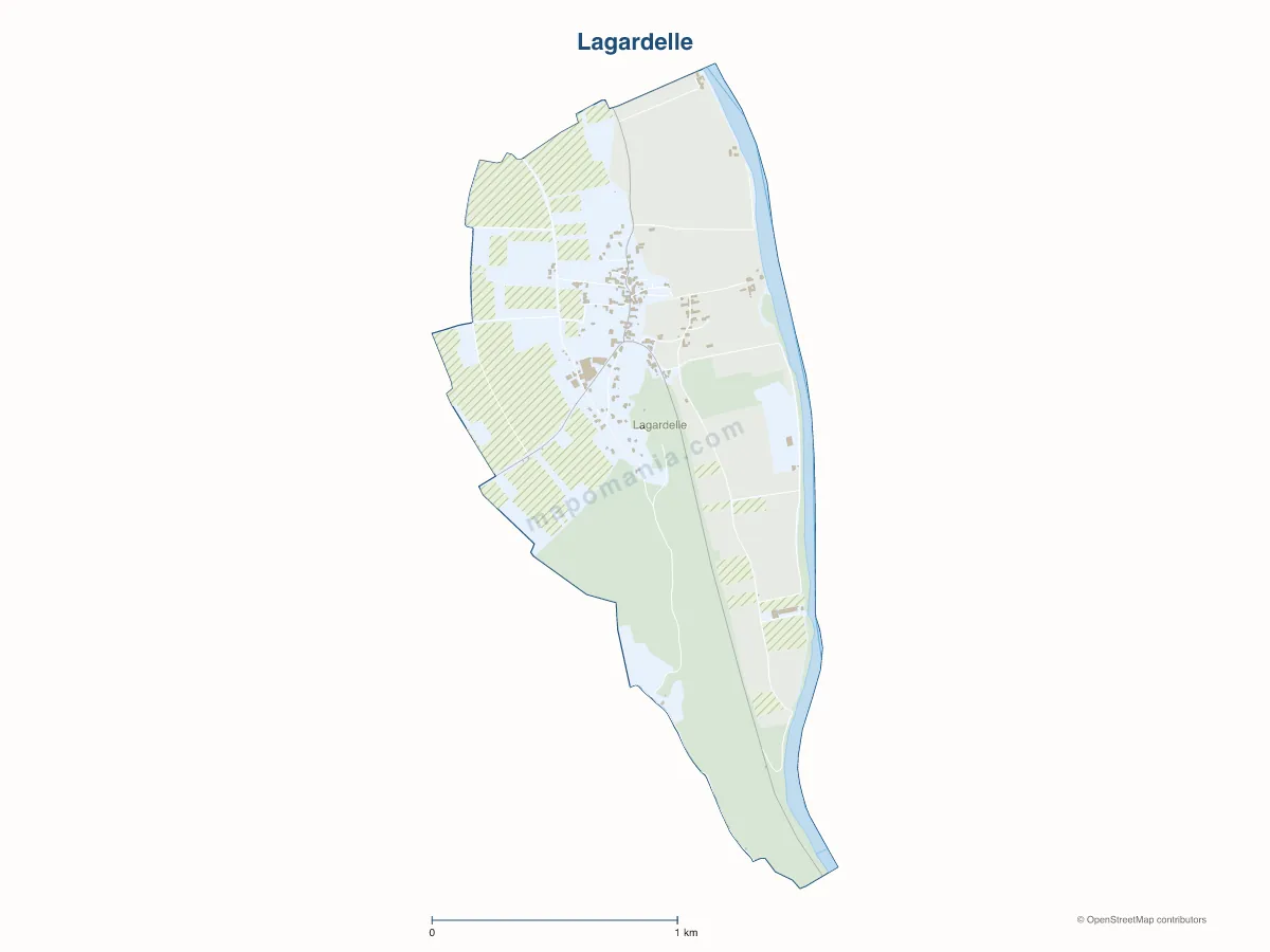 Carte de Lagardelle à personnaliser