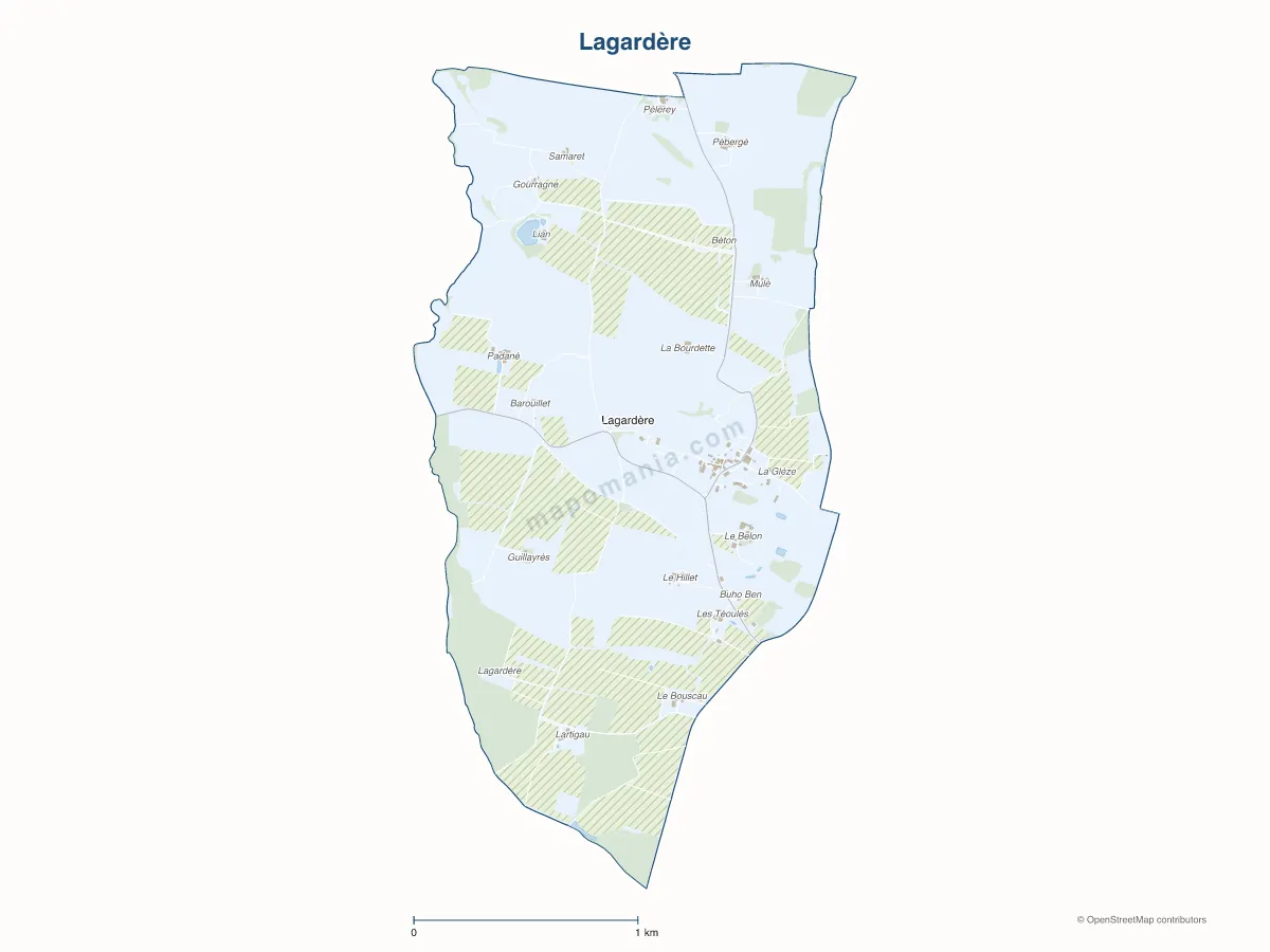Carte de Lagardère à personnaliser